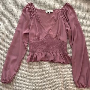 Long Sleeve Purple Top